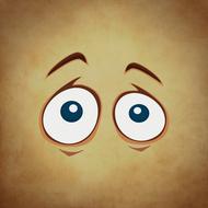 funny emotion eyes background