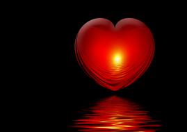 heart love luck abstract