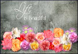 life beautiful retro wall art