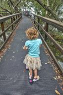 Girl Path Walk