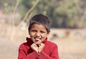 indian Child Outdoors