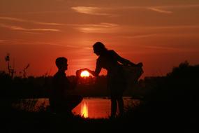 Couple Love Sunset