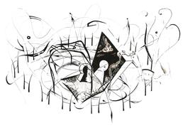 black and white mystic art love