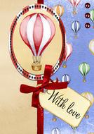 with love greeting card message