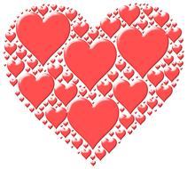 art heart hearts love red shape