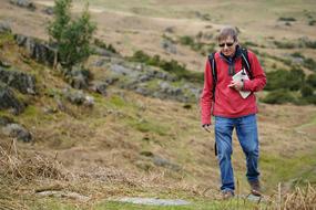 Hiking Walking Man at nature