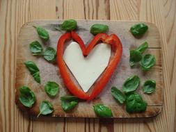 Food Heart shaped Decoration