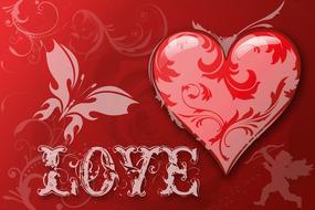 heart love luck abstract