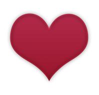 red heart heart