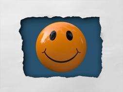 smiley orange ball emoticon funny