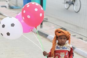 Baby with Balloons