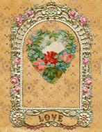 valentine ornate vintage frame