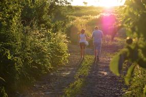 Walk Day S Romanticism A Couple