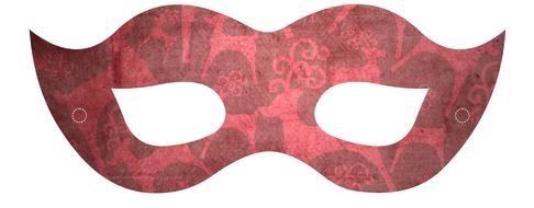 mask costume eye red fun party