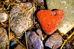 Stones Heart Nature