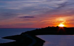 Sunset Denmark Sea Baltic