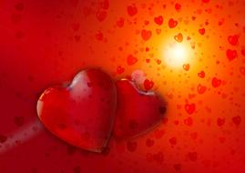 heart love luck abstract