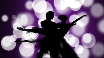 silhouette dance love relationship