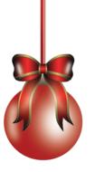 christmas holidays red ornament