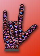 love loving sign hand symbol