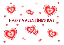 valentine day love red heart banner