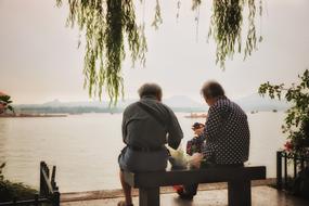 Love Couple by the Lake
