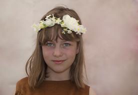 Girl Child Flowers