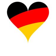 love heart flag germany