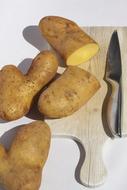 Potato Sliced Knife Wooden