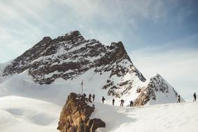 Hiking Mountains Snow