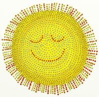 illustration of smiley sun