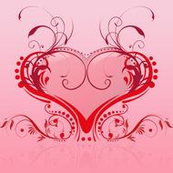 valentine heart love luck flora