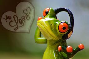 Love ValentineS Day Pose frog