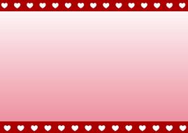 red background hearts valentine red