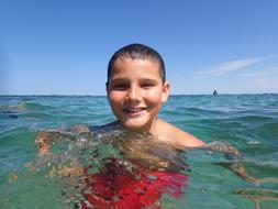 Swimming Child Boy Water