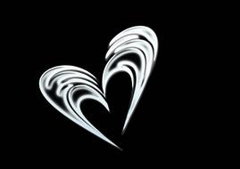 heart love luck abstract
