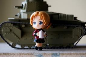 Tank and Young Lady figures