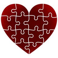 heart puzzle pieces of the puzzle