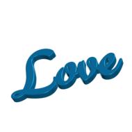 love luck abstract font