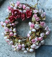 Rosary Roses Wreath decoration