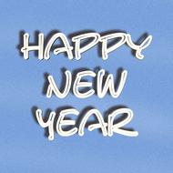 Font Lettering Happy New Year