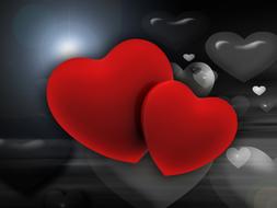 heart love luck abstract