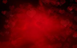 love heart red and dark background