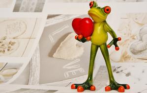 Frog Love Valentine&#39;S Day