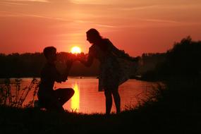 Couple Love Sunset