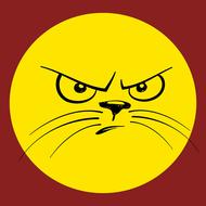 smiley emoticon cat evil funny