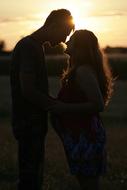 Couple Sunset Love