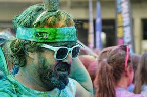 Man Colorful Funny