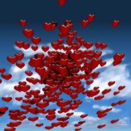 heart background sky love creative