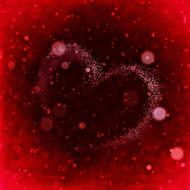 heart snow love winter background